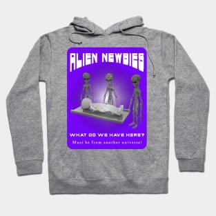 Alien Newbies - Purple and White Hoodie